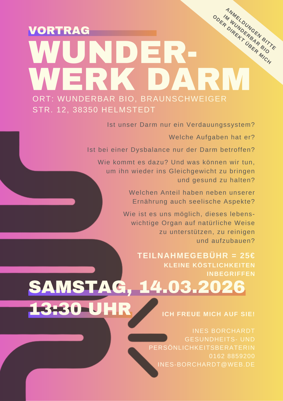 Wunderwerk Darm - Vortragsflyer